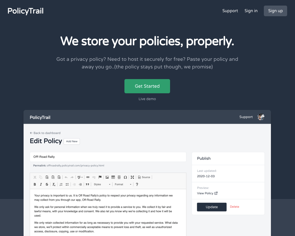 policytrail image PolicyTrail