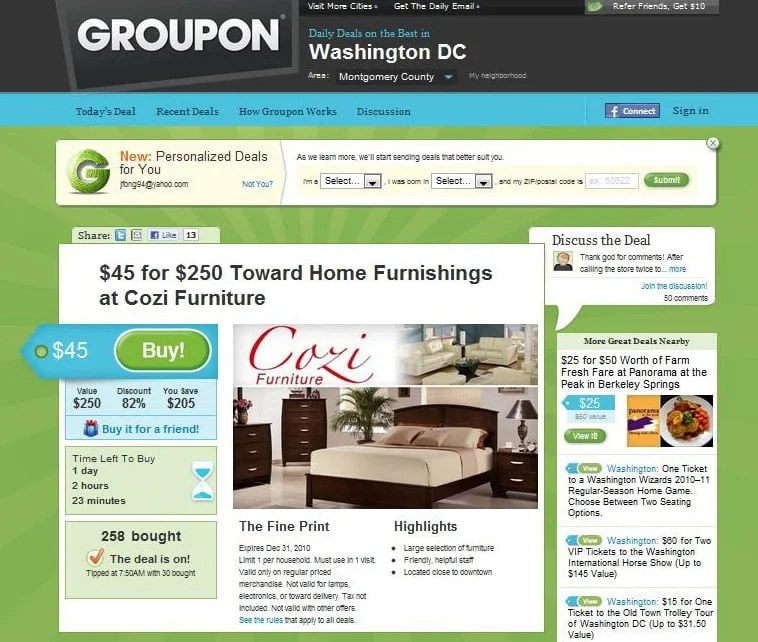 18 Side Projects That Made It Big 19 groupon 2009 18 Side Projects That Made It Big