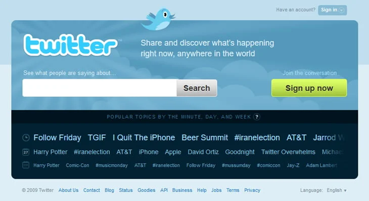 18 Side Projects That Made It Big 11 twitter 2009 18 Side Projects That Made It Big